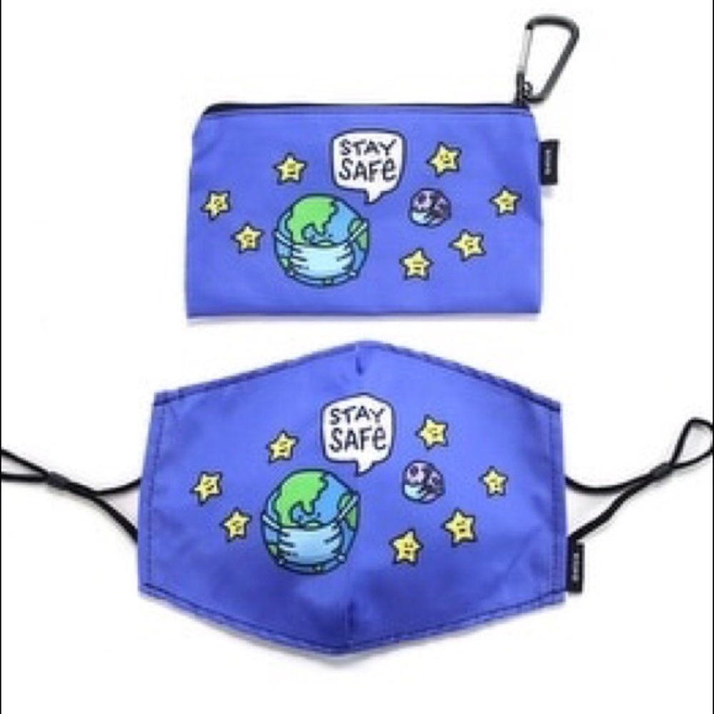 Ed Heck Designer Adult Facemask Stay Safe Earth